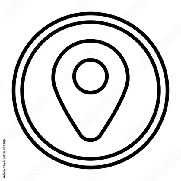 Fototapeta Address Location Business Contact Information Icon