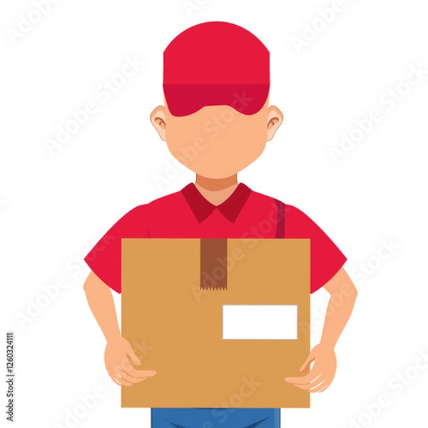 Fototapeta Delivery boy
