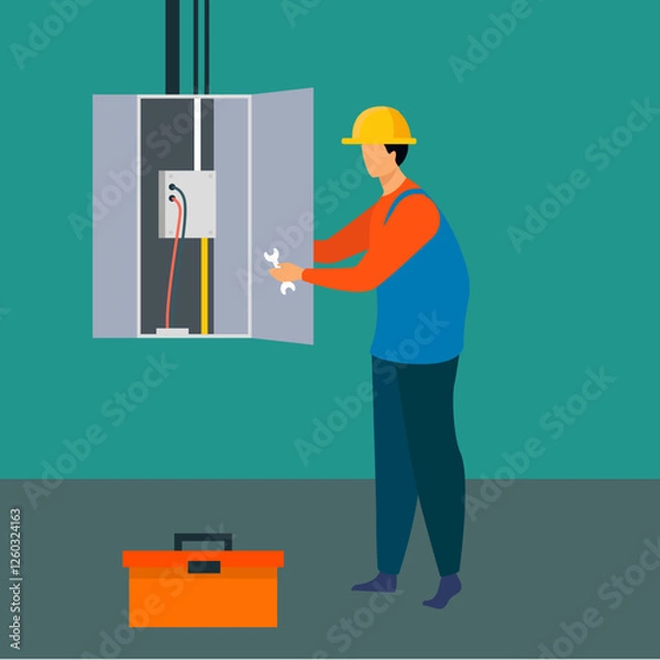 Obraz Electrician