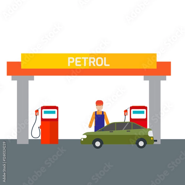 Obraz petrol pump