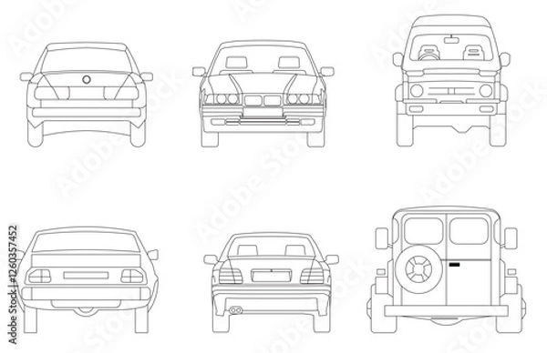 Fototapeta Cars are one of the most popular and favorite vehicles that are always driven by many people