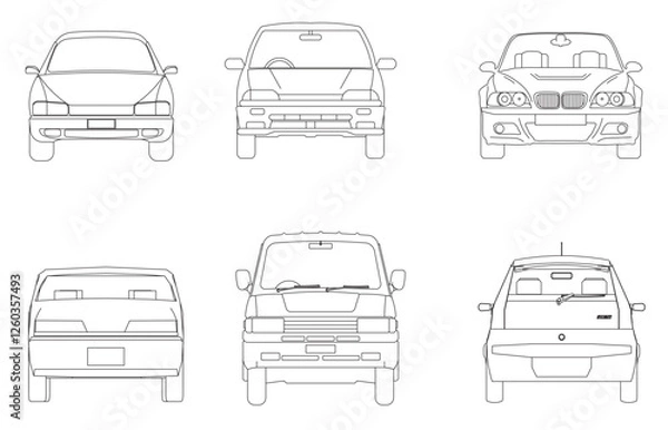 Fototapeta Cars are one of the most popular and favorite vehicles that are always driven by many people