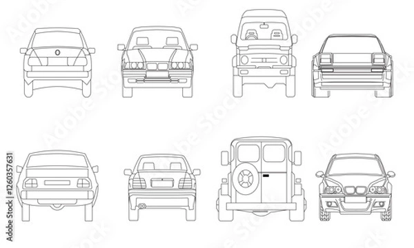 Fototapeta Cars are one of the most popular and favorite vehicles that are always driven by many people