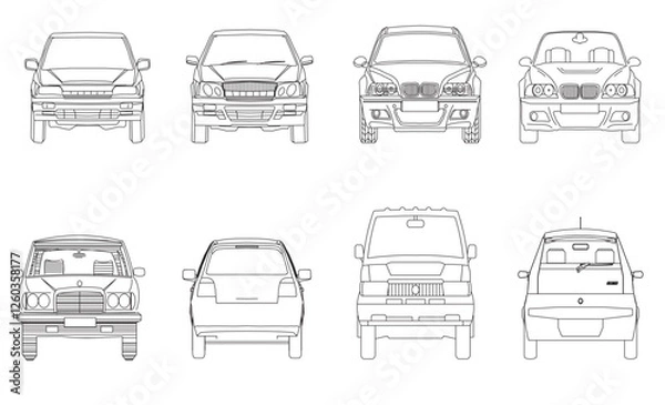 Fototapeta Cars are one of the most popular and favorite vehicles that are always driven by many people