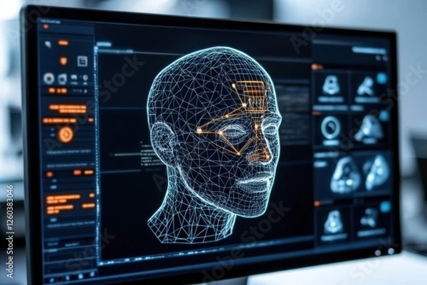 Fototapeta Deepfake technology threats call center scams exploiting ai voice manipulation digital environment surveillance