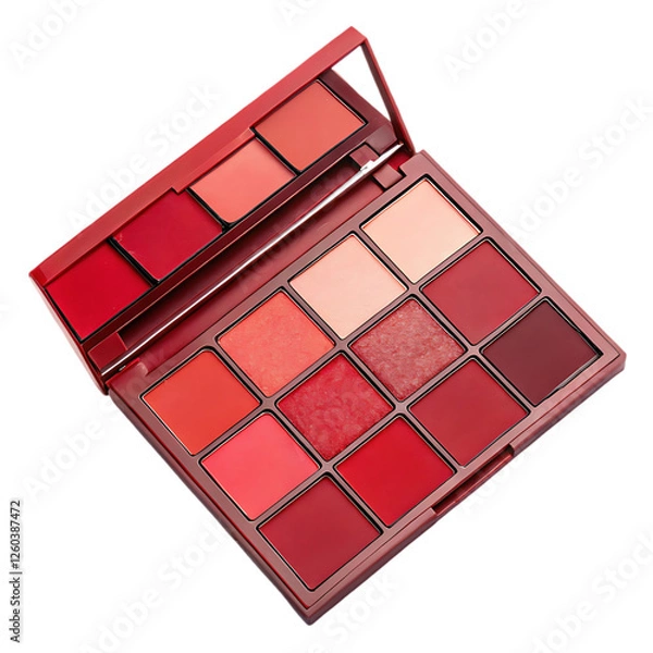 Fototapeta Red Palette in isolate white background