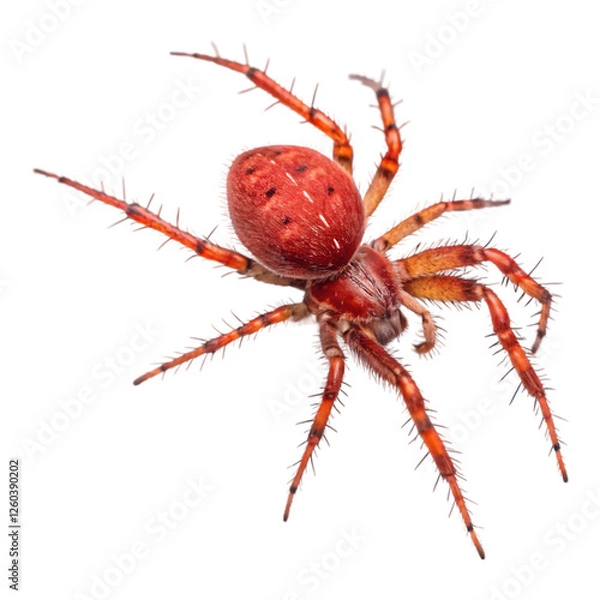 Fototapeta Red Spider in transparent background