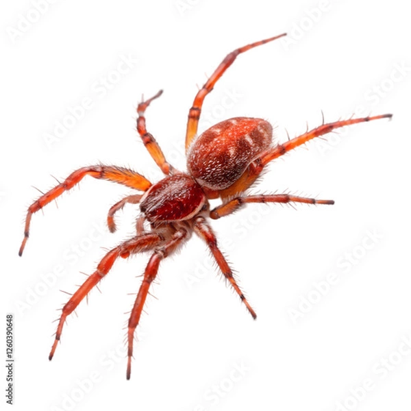 Fototapeta Red Spider in transparent background