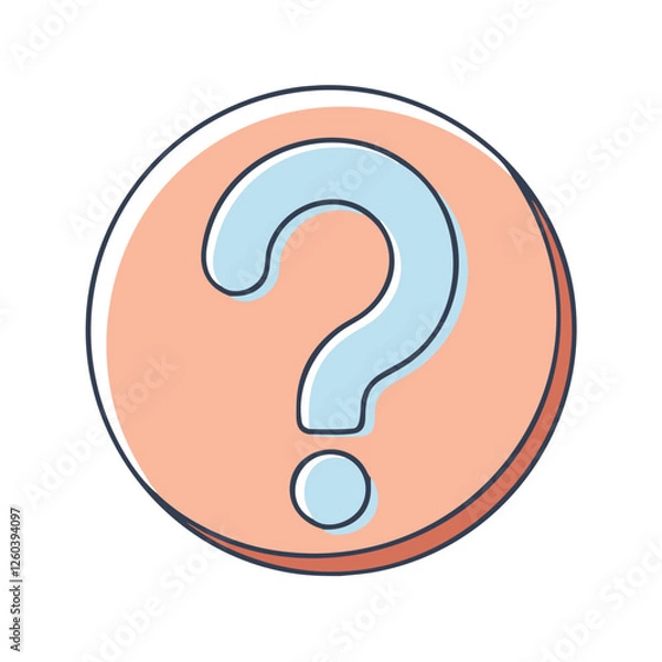 Obraz question mark icon, question mark vector illustration-question mark perfect for question mark logos and icons