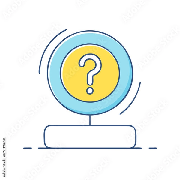 Obraz question mark on a help button icon, question mark on a help button vector illustration-question mark on a help button perfect for question mark on a help button logos and icons