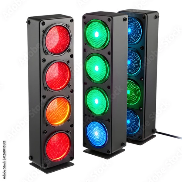 Fototapeta REG Lights in isolate white background