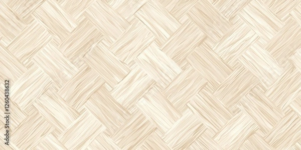 Fototapeta Seamless herringbone wood pattern with natural textures, ideal for interior design projects