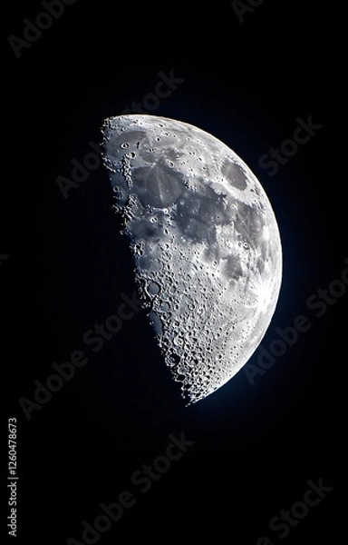 Obraz Low Angle Moonlit Sky View
