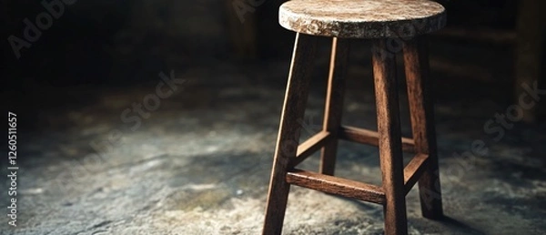 Fototapeta Ultra-Realistic Stool Icon for Detailed Projects