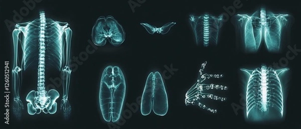Obraz Realistic X-ray Icon for Medical Applications