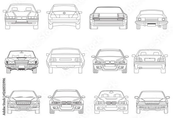 Fototapeta Cars are one of the most popular and favorite vehicles that are always driven by many people