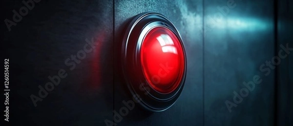 Fototapeta Call Button Icon: An Ultra-Detailed, Hyper-Realistic Design for Digital Use