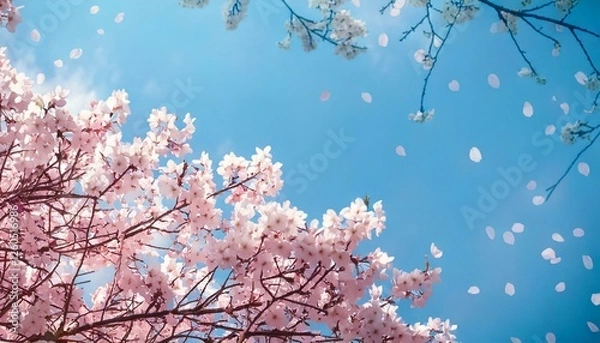 Obraz 青空と桜