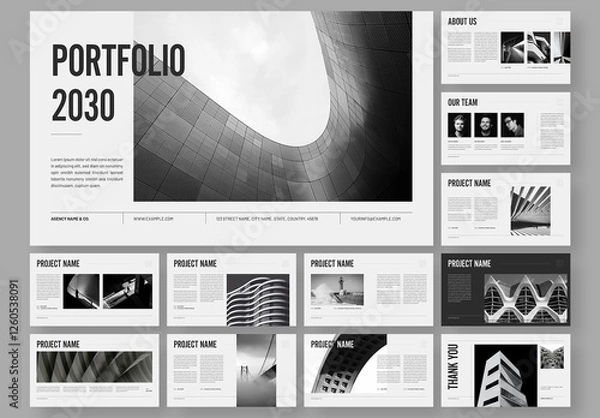 Obraz Portfolio Presentation Layout