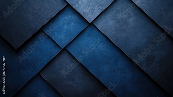 Fototapeta Minimalist Blue background with smooth texture for design, featuring white space in the center for text. Ideal for modern banners and geometric wallpapers.