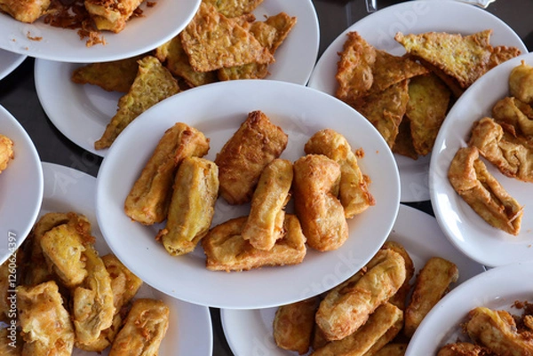 Fototapeta fried chicken wings