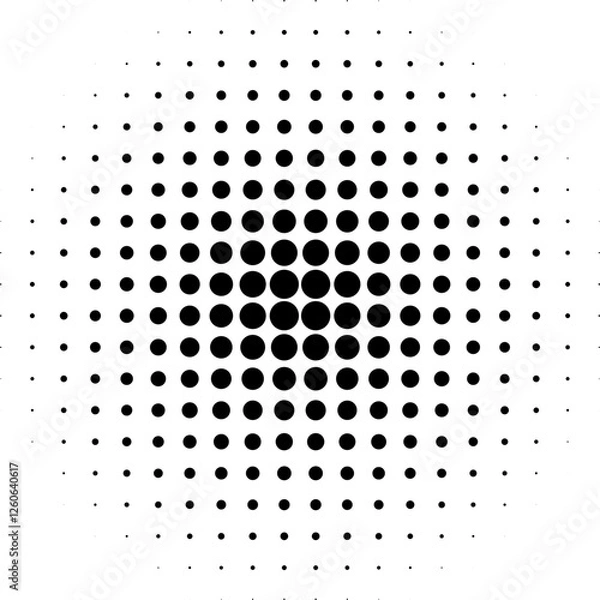 Obraz creative halftone dots background gradient circle