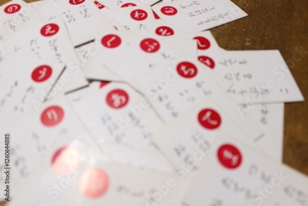 Fototapeta 日本語のカルタの読み札