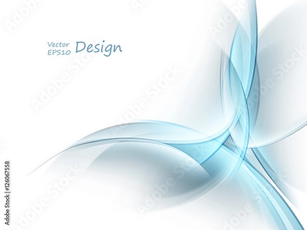 Obraz Bright vector background. Wavy lines, elements for design. Vector elements for presentations, brochures, annual reports. Eps10