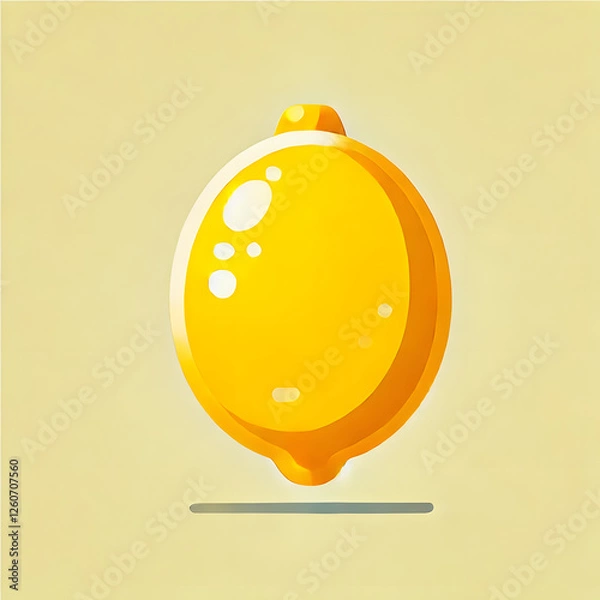 Fototapeta vector illustration of an Lemon background