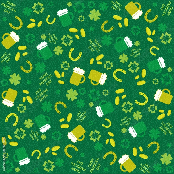 Fototapeta pattern for St. Patrick