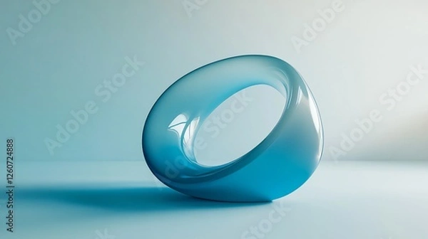 Fototapeta Abstract Wavy Blue Background Design