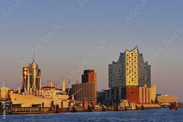 Obraz Stadtansicht mit Elbphilharmonie