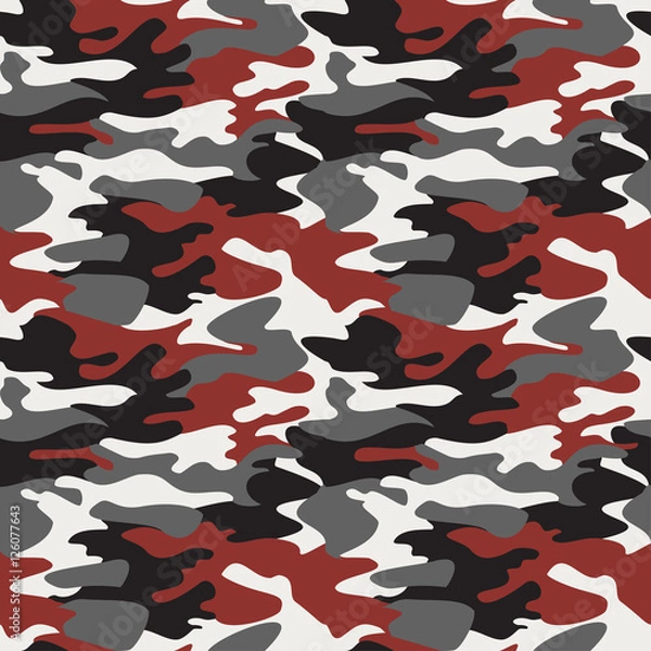 Fototapeta Camouflage pattern background seamless vector