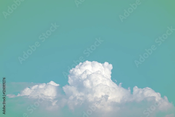 Fototapeta abstract soft sky cloud with gradient pastel vintage color for backdrop background use