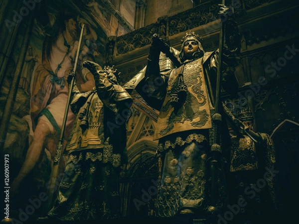 Fototapeta Photo of the tomb of Christopher Columbus