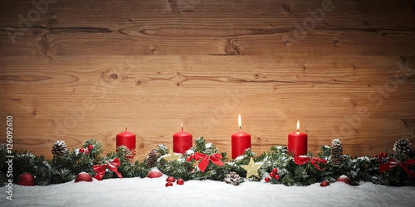 Fototapeta Second Advent Candle