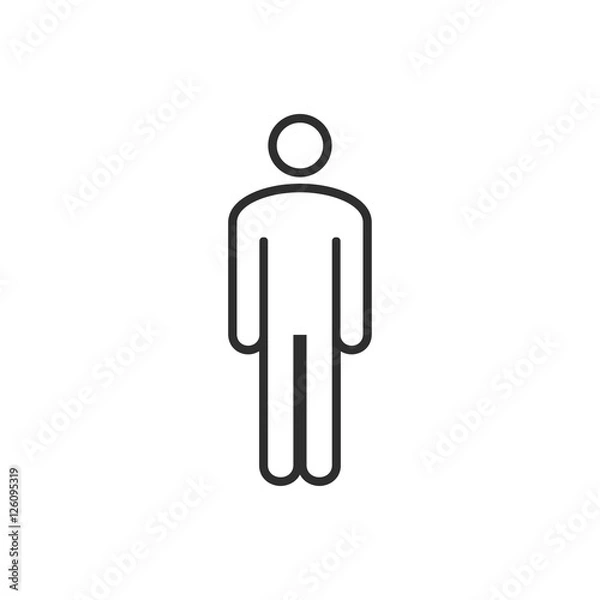 Fototapeta Man - vector icon.
