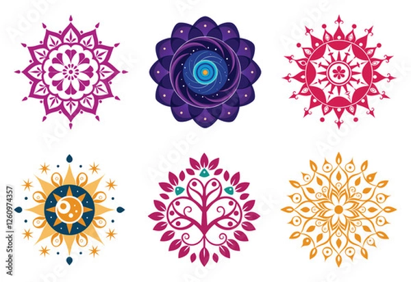 Fototapeta Mandala Set Vector Art