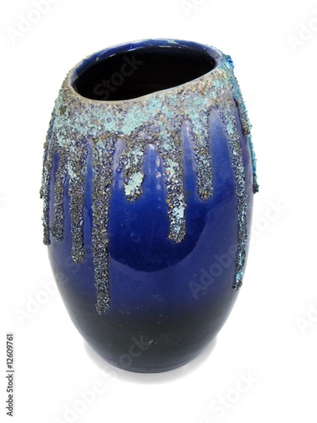 Obraz Dark blue ceramic vase