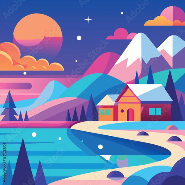 Fototapeta winter background 