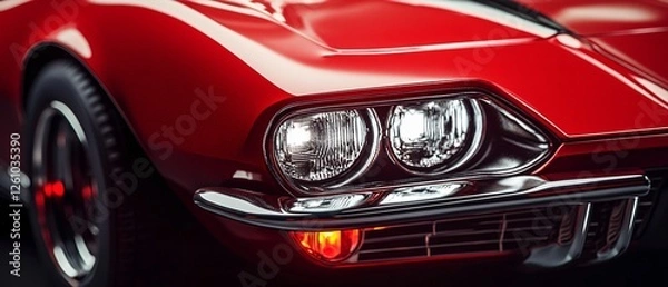 Obraz Ultra-Realistic Car Close-Up Image for Professional Use