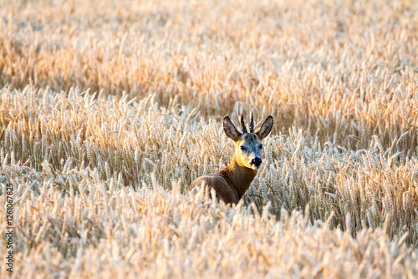 Obraz Rehbock im Getreide