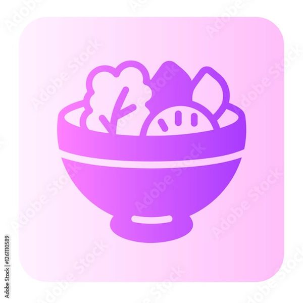 Obraz salad gradient icon