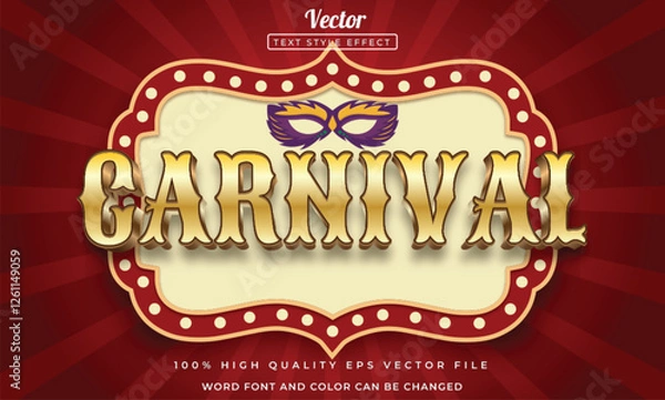 Obraz carnival  text effect