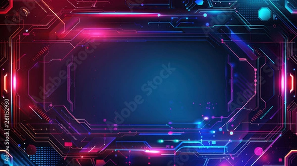 Fototapeta neon gaming background