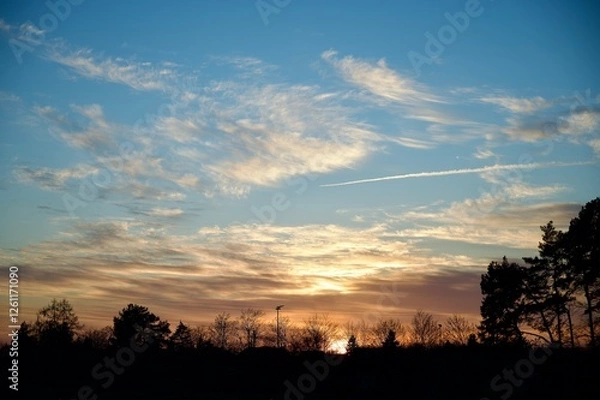 Obraz sunset in the sky