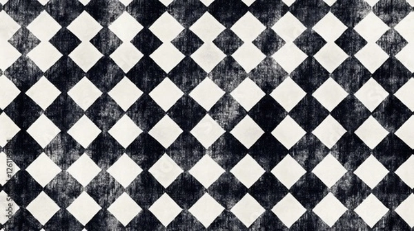 Obraz Grunge Checkered Pattern Background Texture