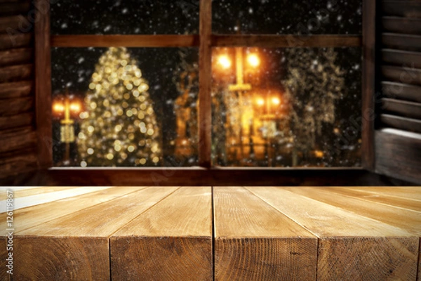 Fototapeta desk and window 