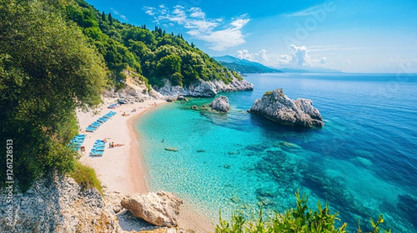 Obraz 
Serene beaches with clear blue water