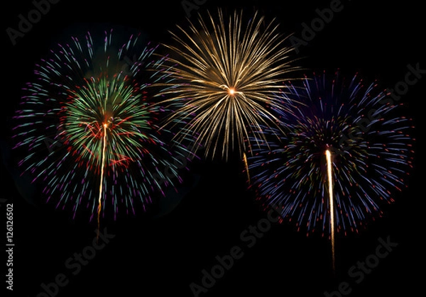 Fototapeta fireworks ,firework display for celebration,celebrate firework